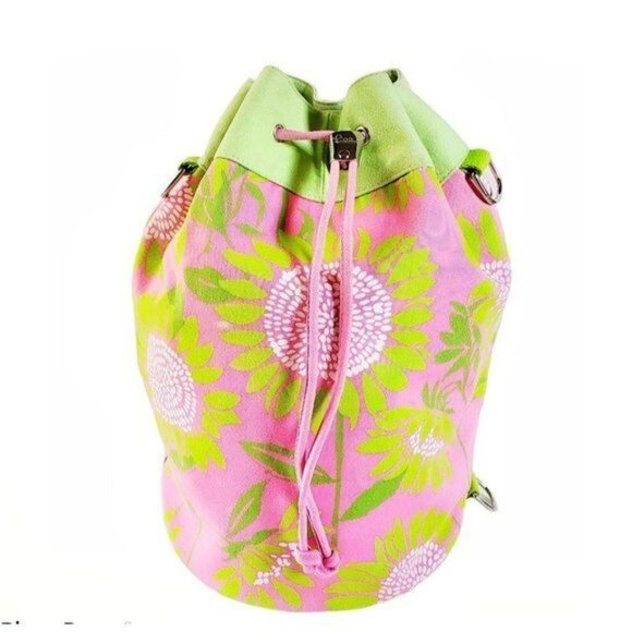 Lily Pulitzer Bag Beach Bucket Tote Canvas Floral WOMEN'S WOMAN'S - Picture 1 of 12